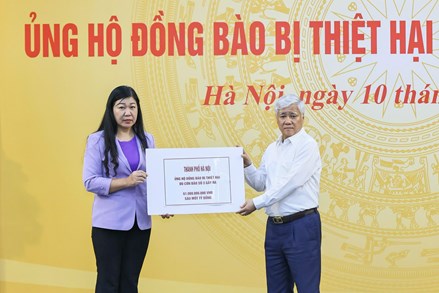 Ban Vận động Cứu trợ Trung ương phân bổ bước đầu 380 tỷ đồng hỗ trợ 20 địa phương bị thiệt hại do cơn bão số 3 gây ra